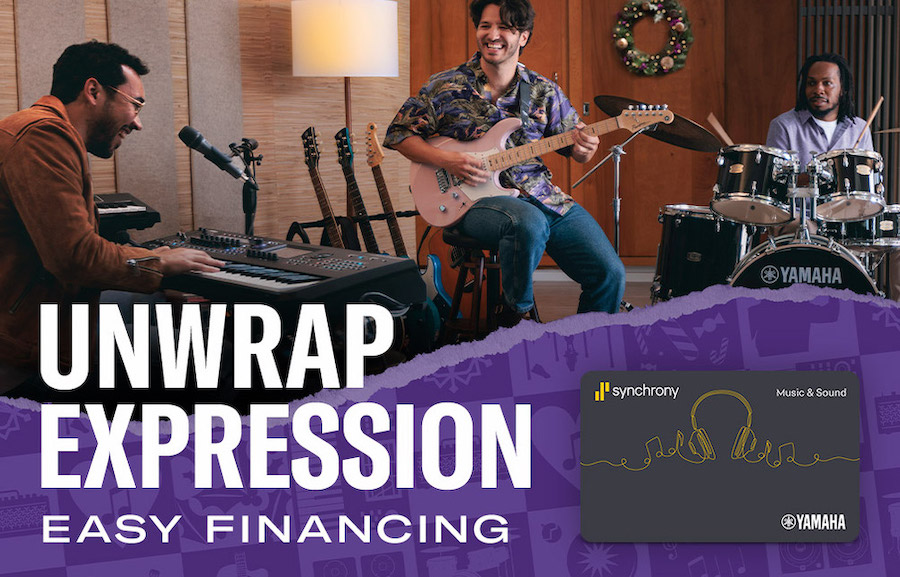Yamaha Holiday Sales Event 18 Months Special Financing* on qualifying in-store Yamaha Combo product purchases