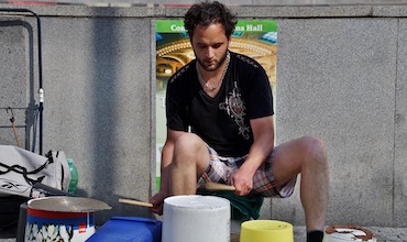 bucket drumming